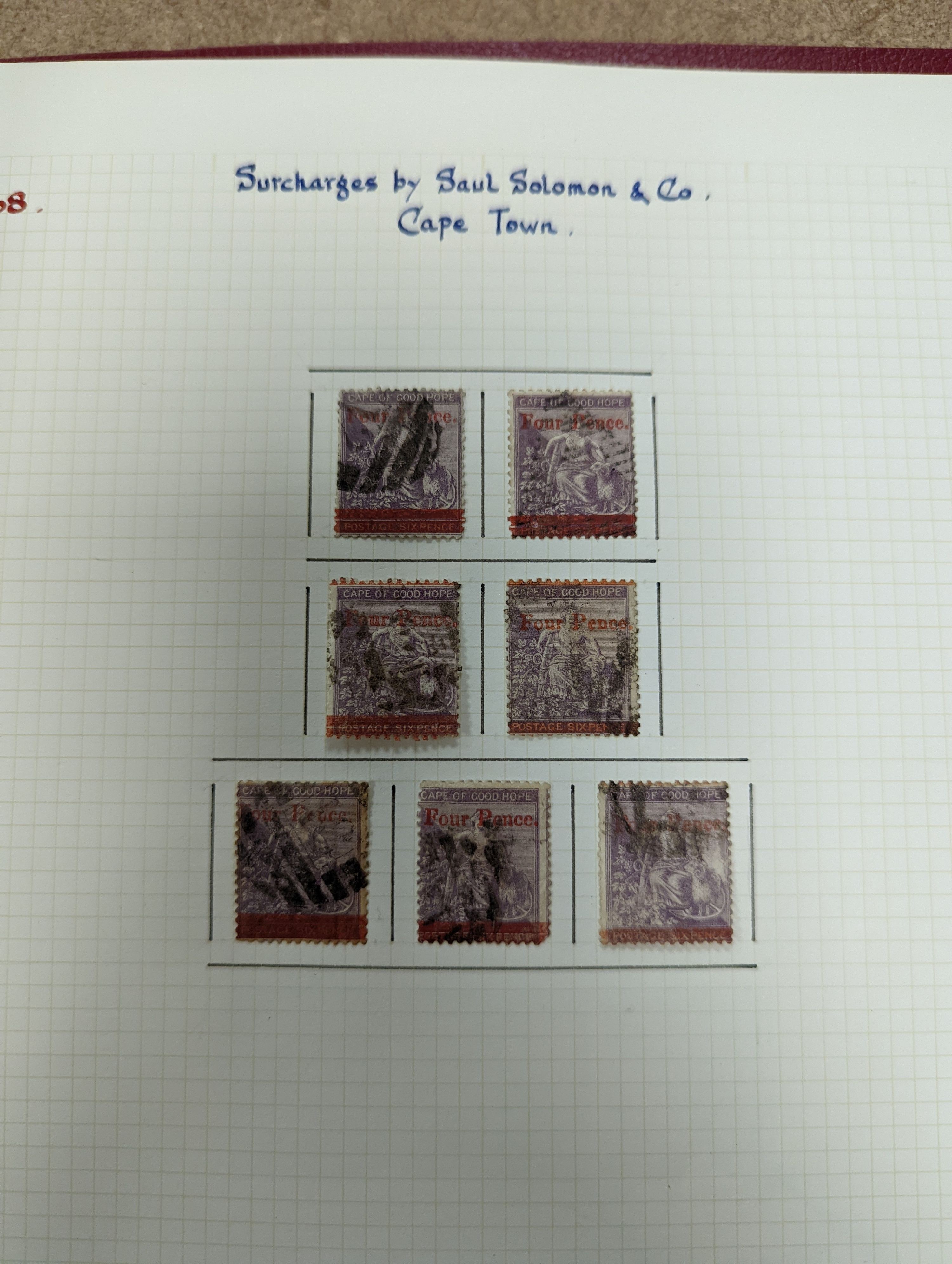 Cape of Good Hope - fine collection in 2 albums and stock book from 1853 1d used pair, 4d block of three used (and certificate), 1859 1sh dark green mint pair, 1861 1d woodblock used (sg 13a), 1863-64 1d, 4d and 6d mint